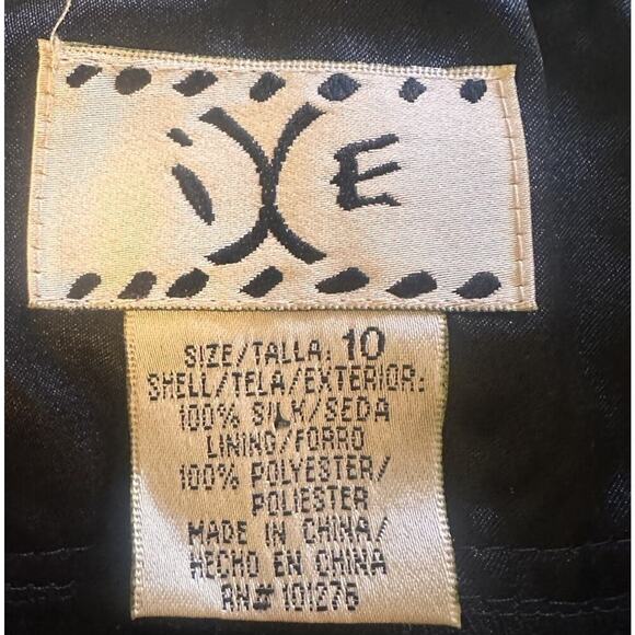 Vtg Ice 100% Silk Y2K Floral Animal Print Babydoll Strapless Dress Women Sz 10 - Picture 2 of 15